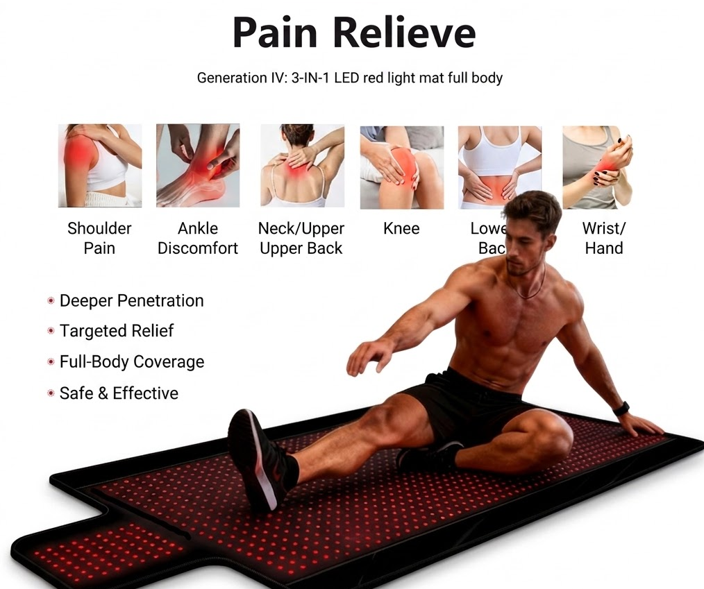 Full-body sleeping bag with red-light headrest